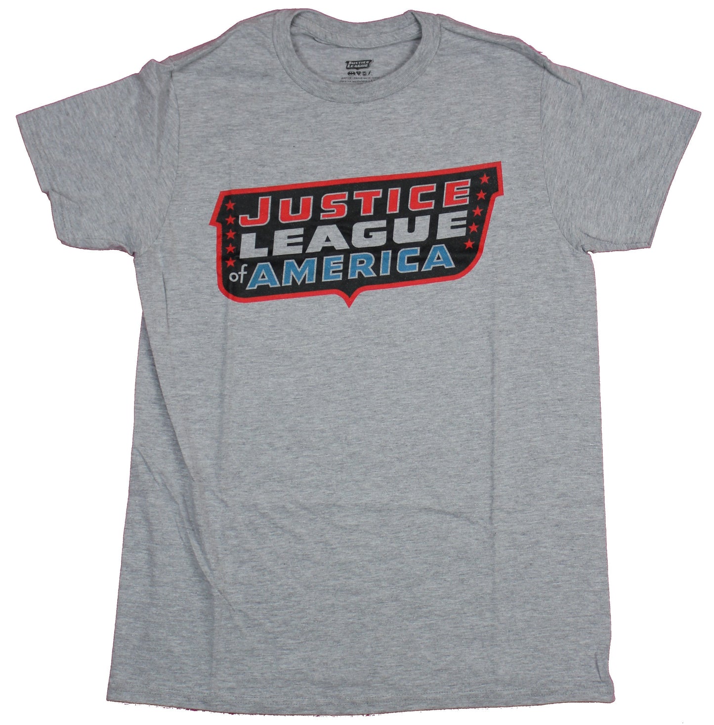 Justice League of America Mens T-Shirt - Classic Team Logo Image