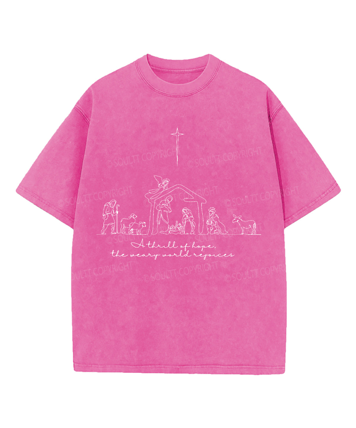 A Thrill Of Hope Washed Christian T-shirt