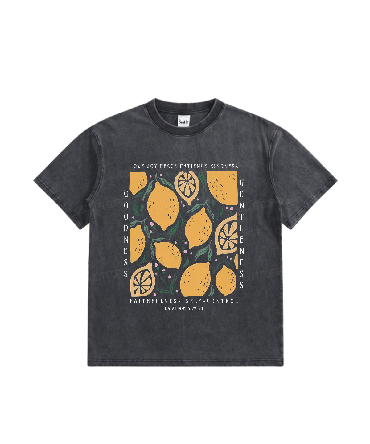 Kids Love Joy Peace Patience Kindness Washed Christian T-shirt