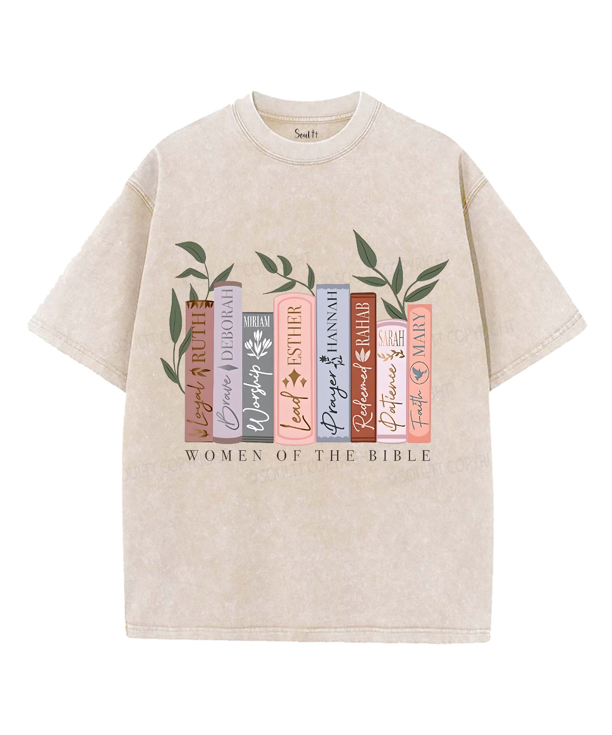 Women of the Bible Unisex Washed Christian T-shirt Style001