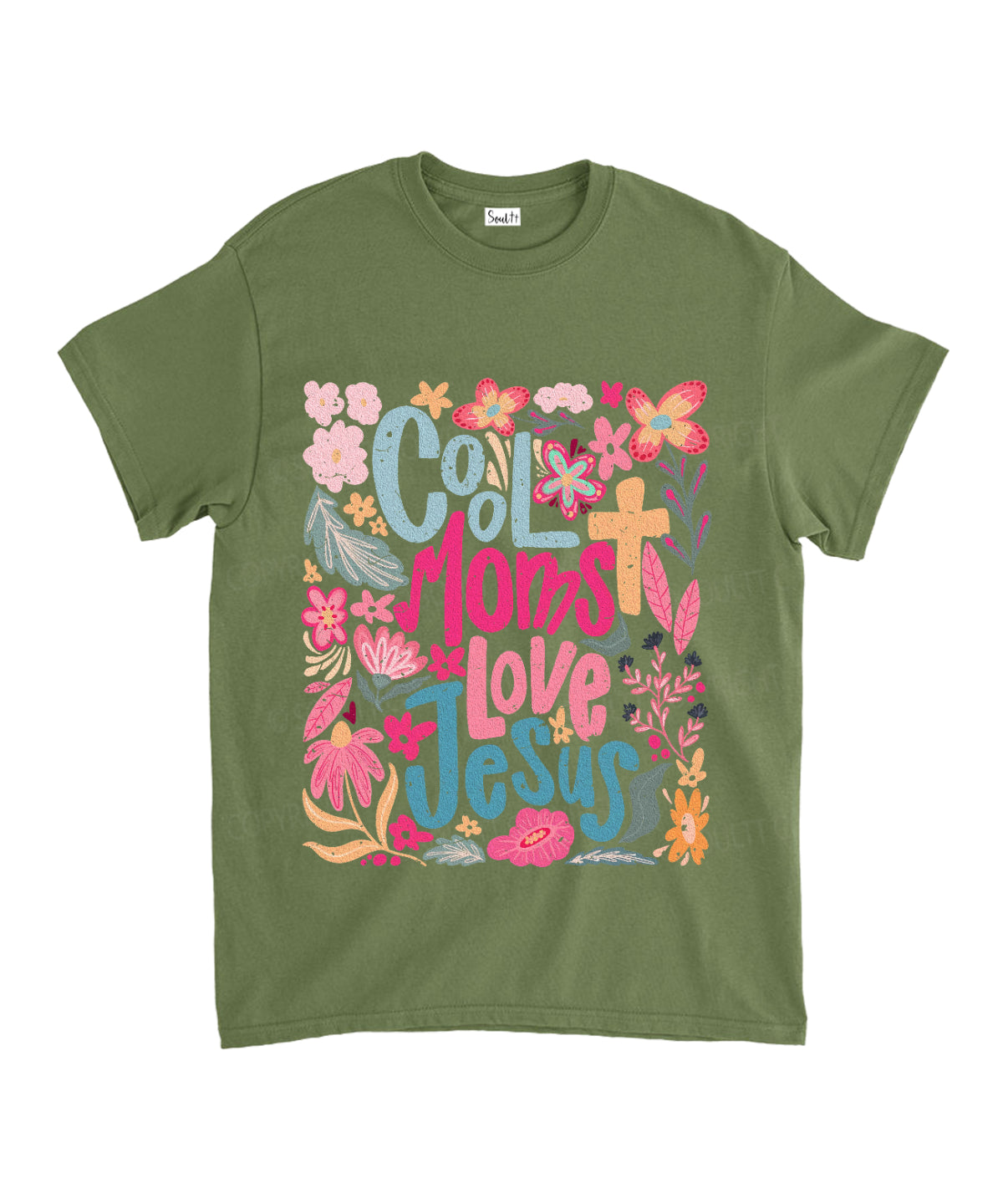 Cool Moms Love Jesus Unisex Cotton Christian T-Shirt