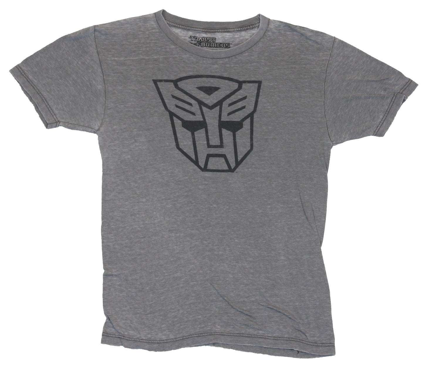 Transformers Mens T-Shirt - Classic Black Lined Autobot Logo
