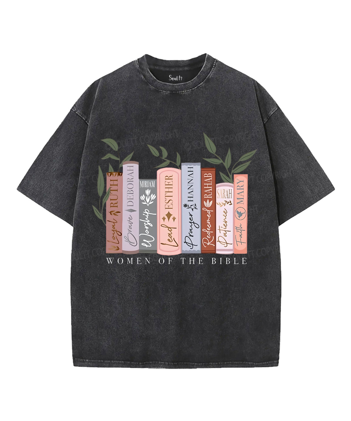 Women of the Bible Unisex Washed Christian T-shirt Style001