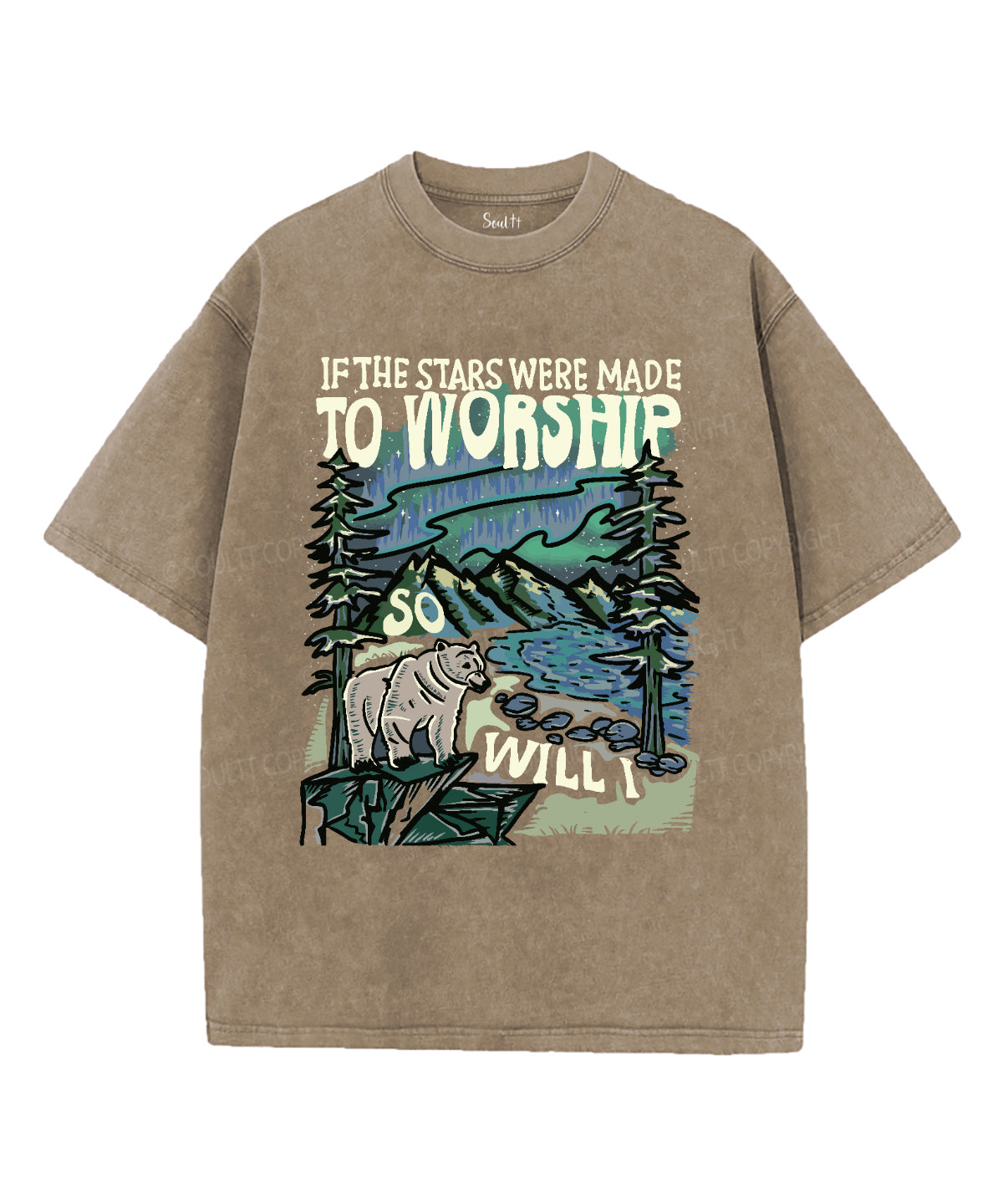 If The Star Were Made To Worship Washed Christian T-shirt