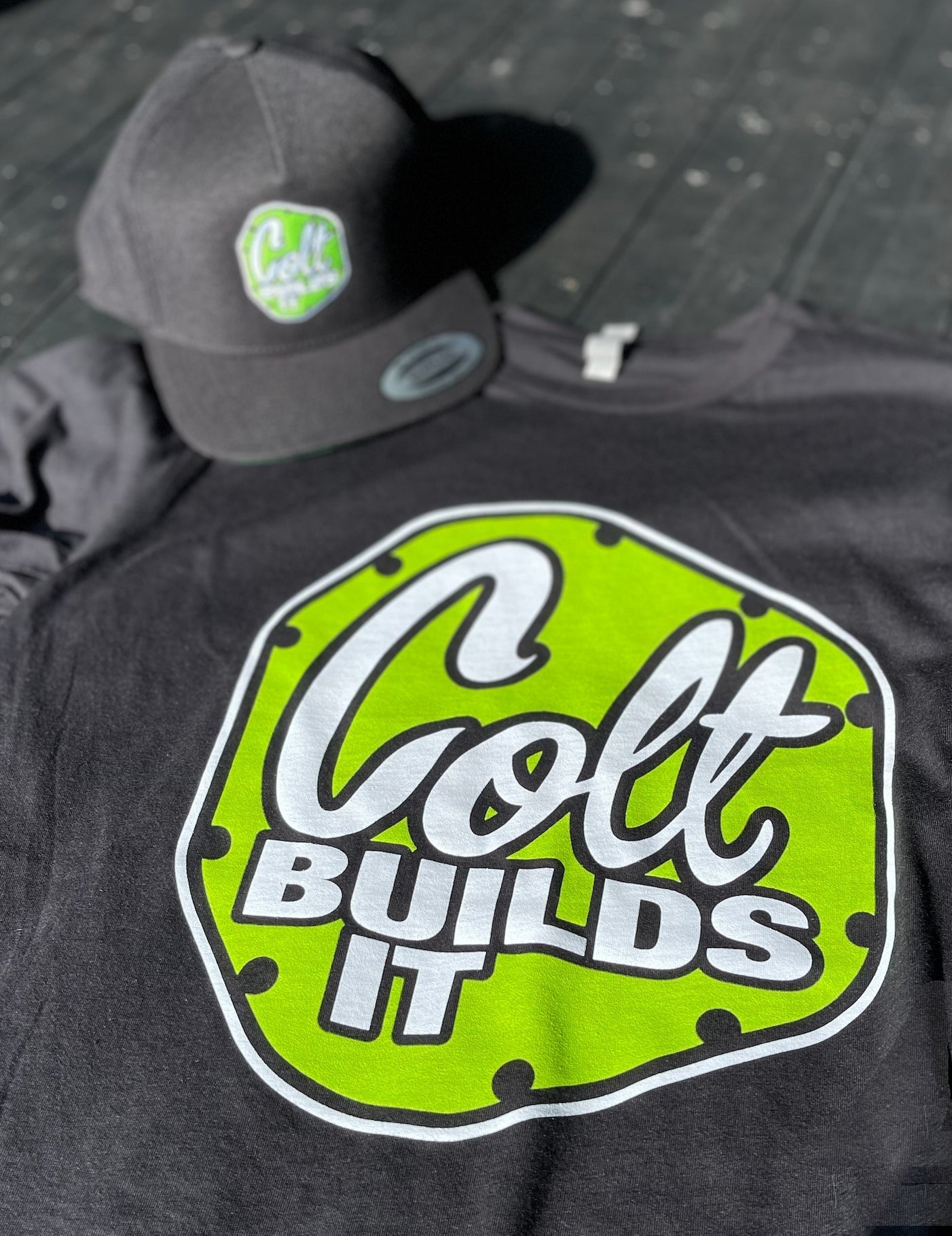 Colt Builds It Graphic Tee Shirt