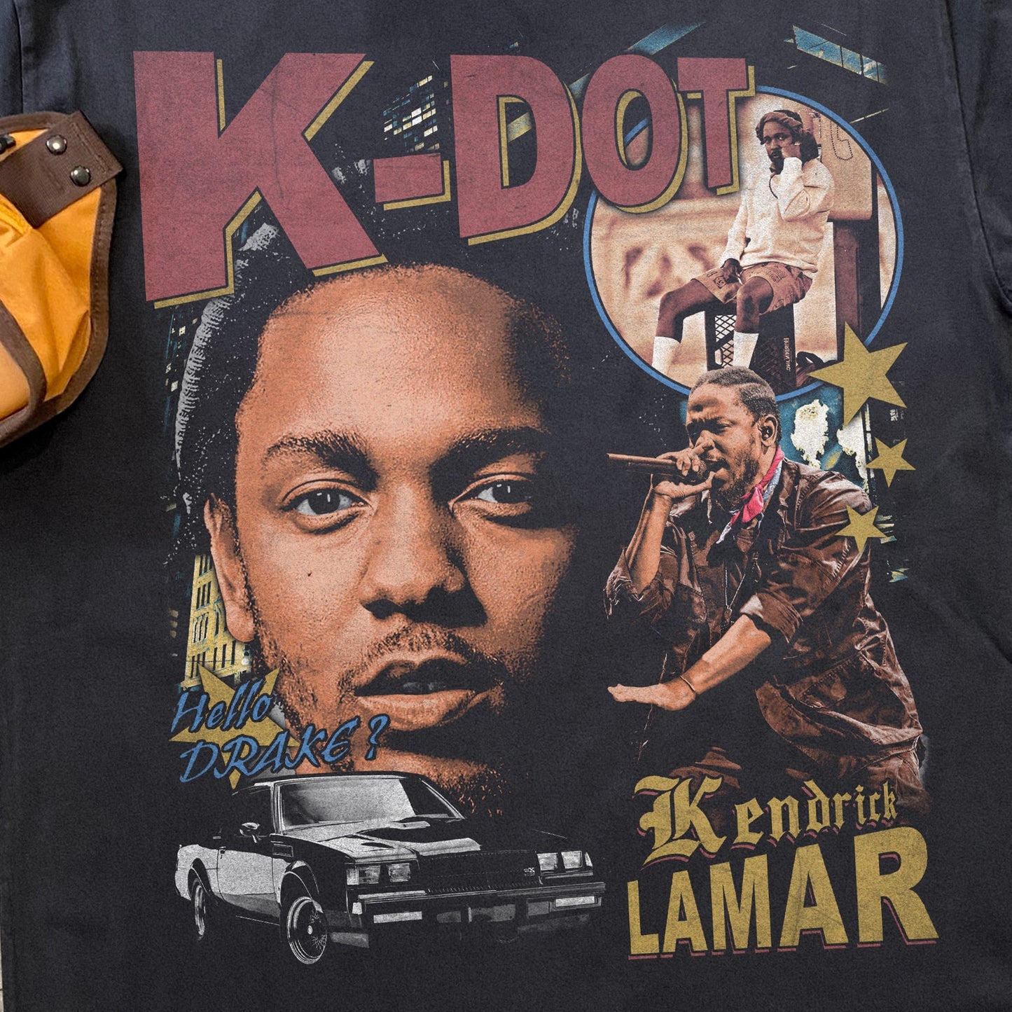 90s K-DOT 'PRIDE' HEAVYWEIGHT BLACK T-SHIRT