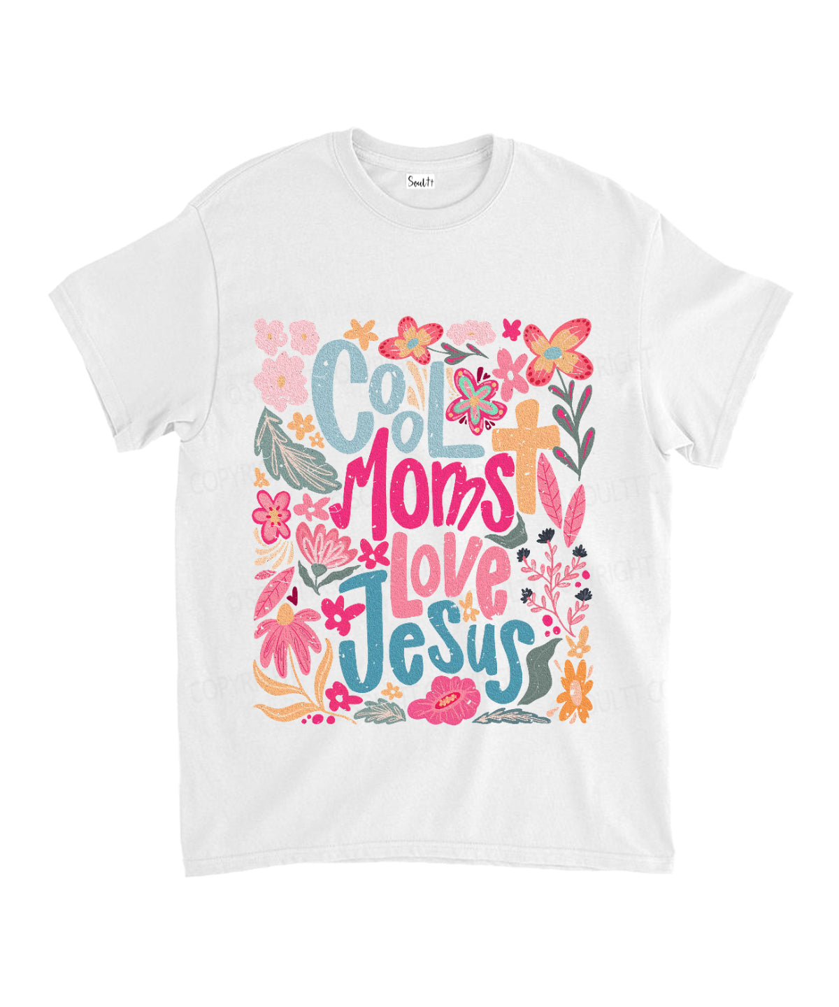 Cool Moms Love Jesus Unisex Cotton Christian T-Shirt