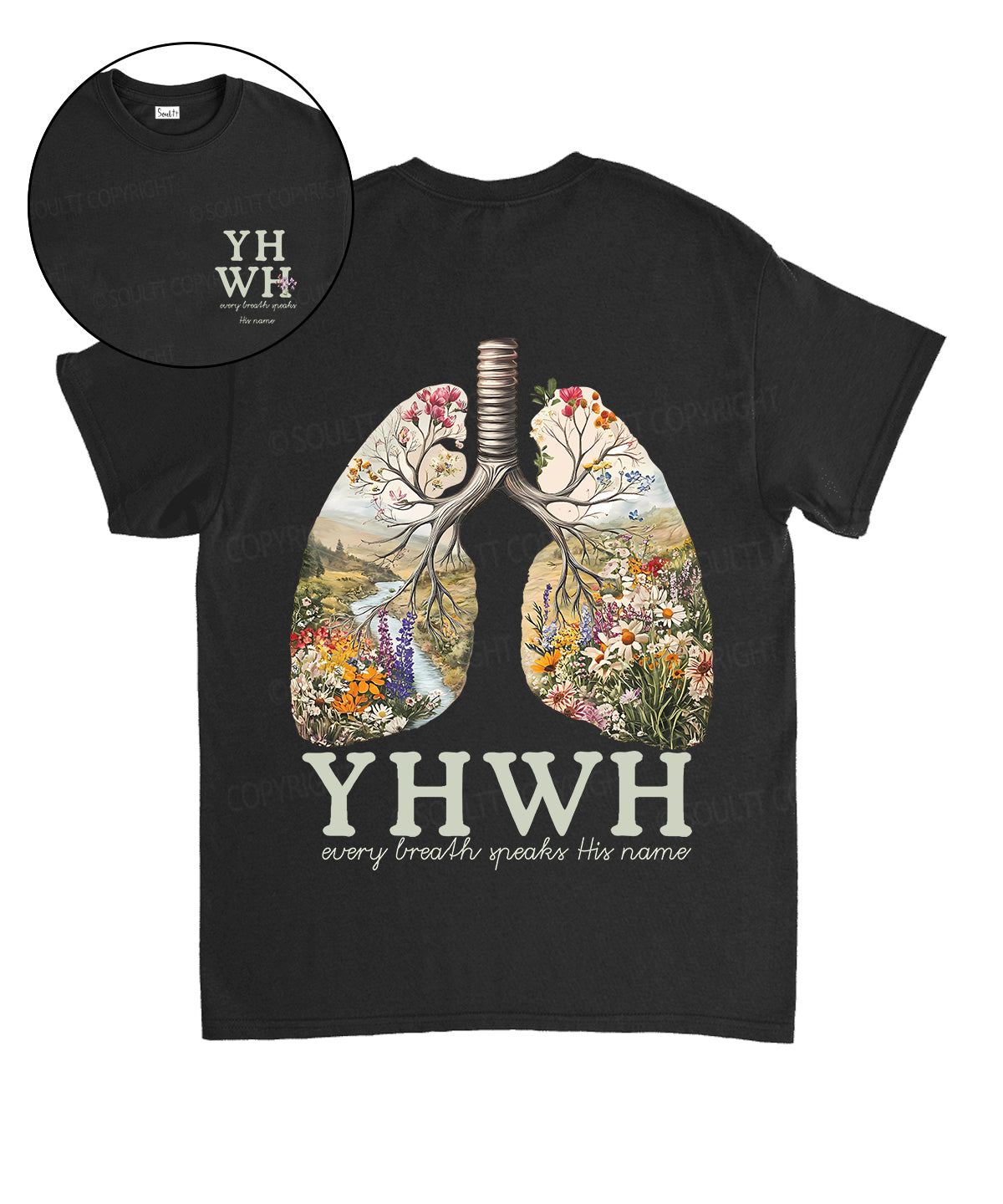Every Breath Speaks His Name Double Sided Unisex Cotton Christian T-Shirt Style002