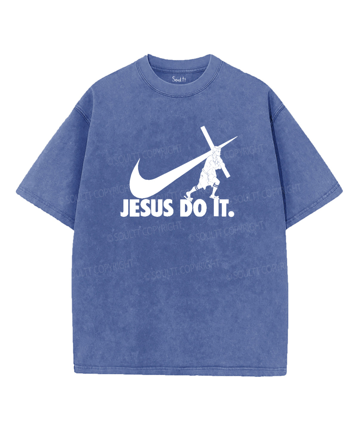 Jusus Do It Unisex Washed Christian T-shirt