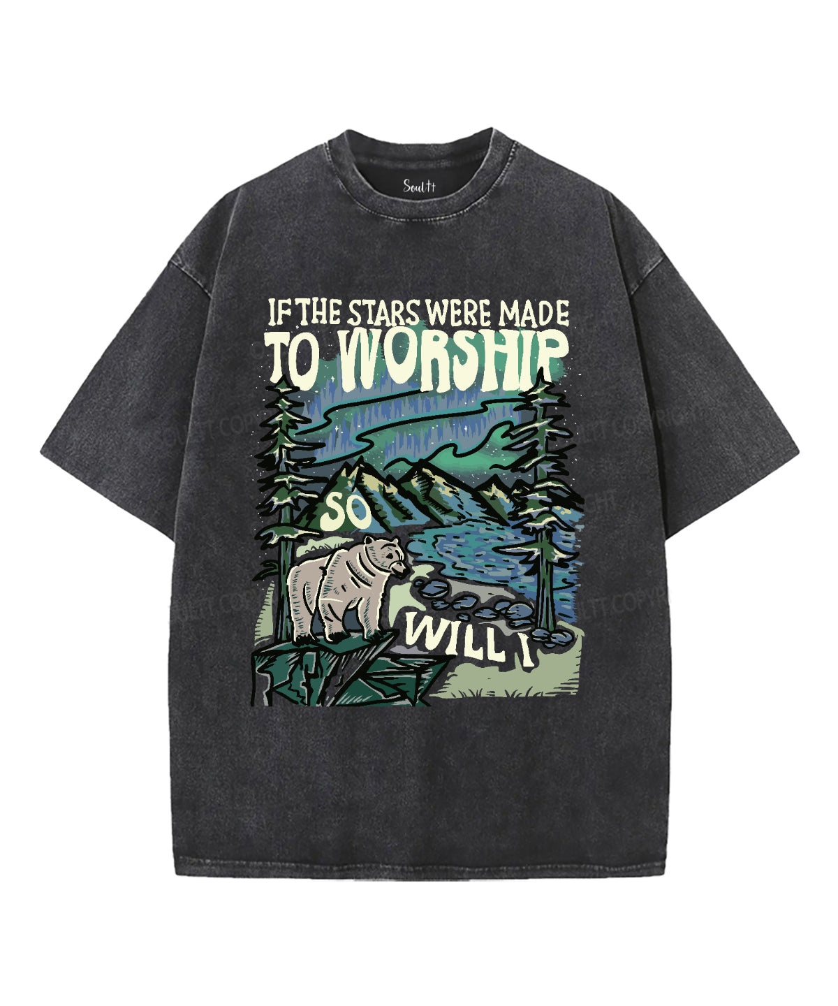 If The Star Were Made To Worship Washed Christian T-shirt