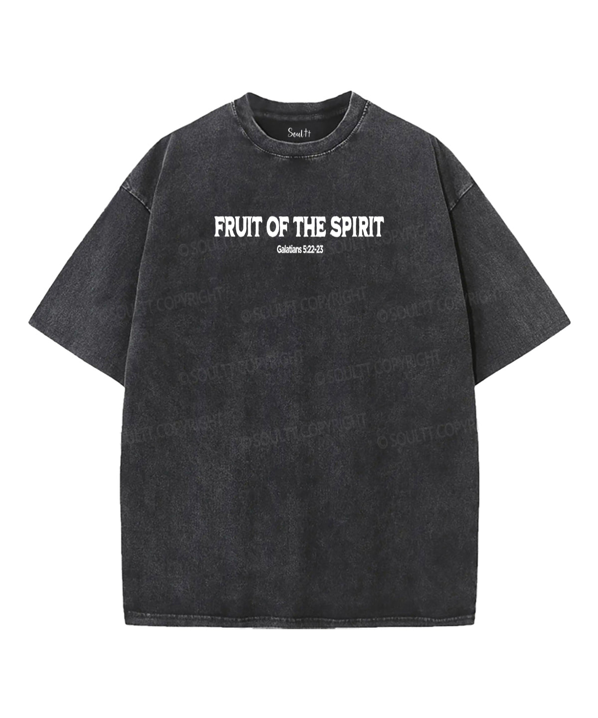 Fruit Of The Spirit Double Sided Unisex Washed Christian T-shirt Style009