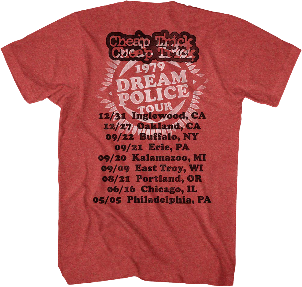 Dream Police Tour Cheap Trick T-Shirt