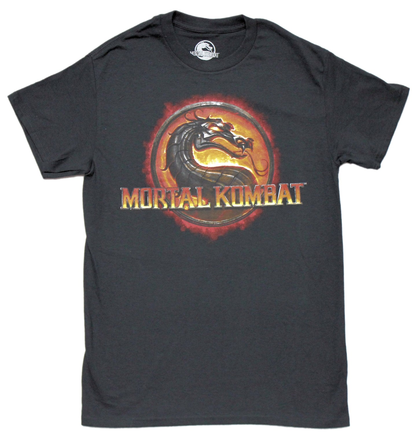 Mortal Kombat Mens T-Shirt - Classic Fiery Logo