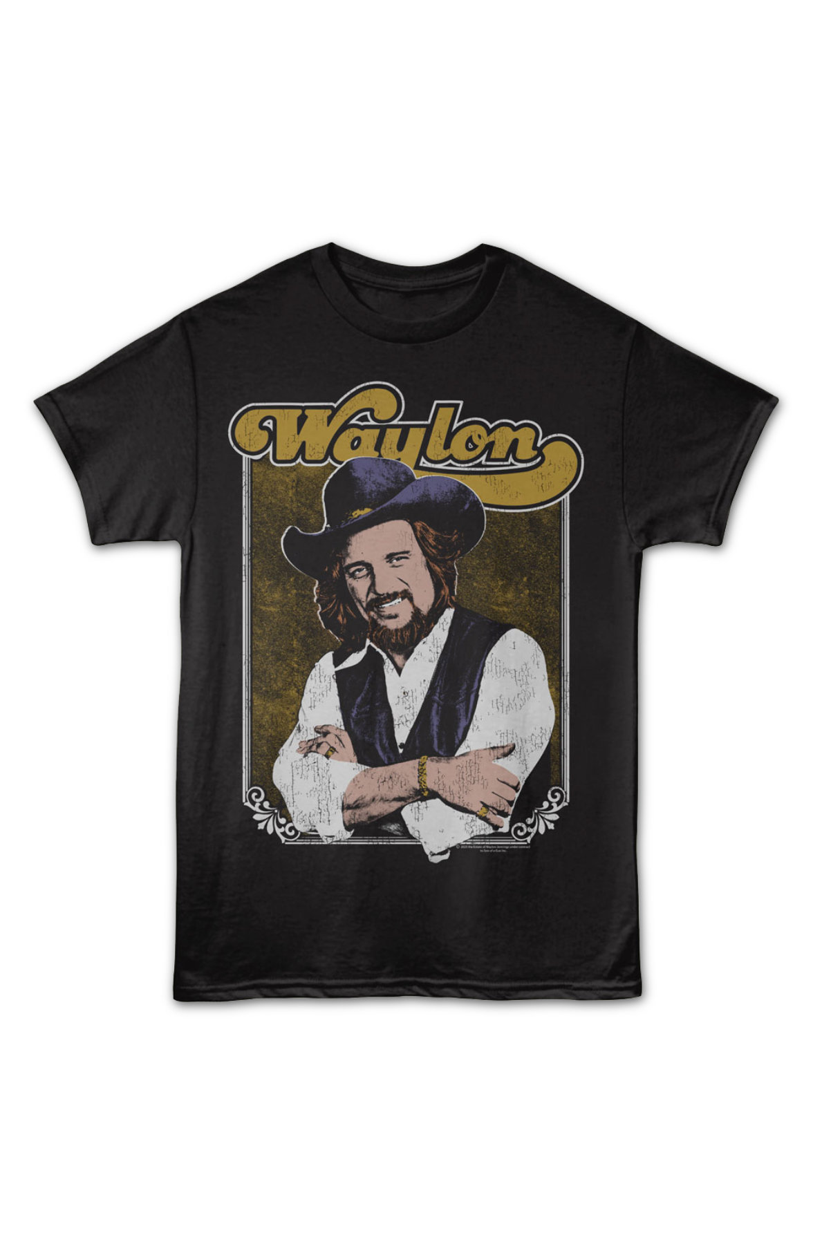 Framed Photo Waylon Jennings T-Shirt