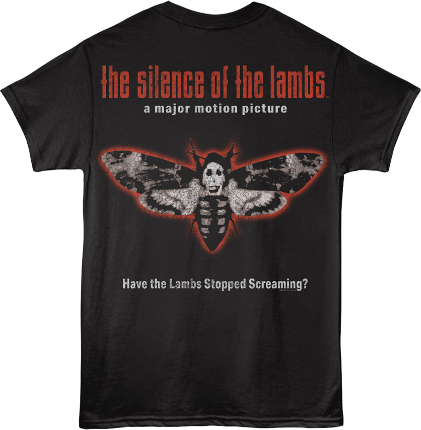 Front & Back Poster Silence of the Lambs T-Shirt