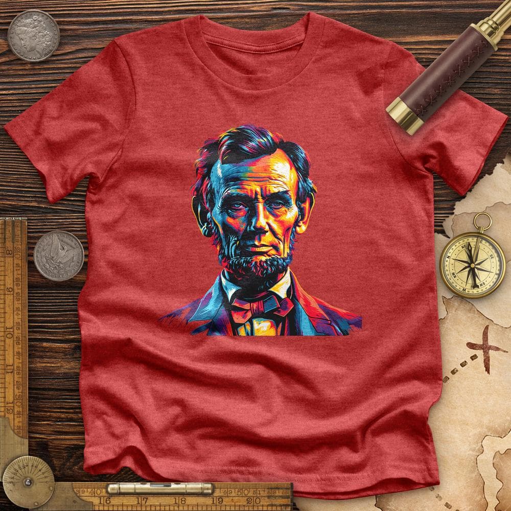 Abe Lincoln Vibrant Premium QualityTee