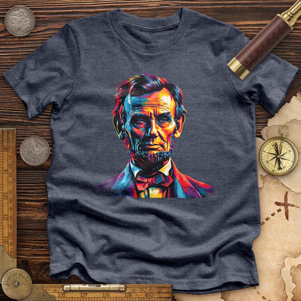 Abe Lincoln Vibrant Premium QualityTee