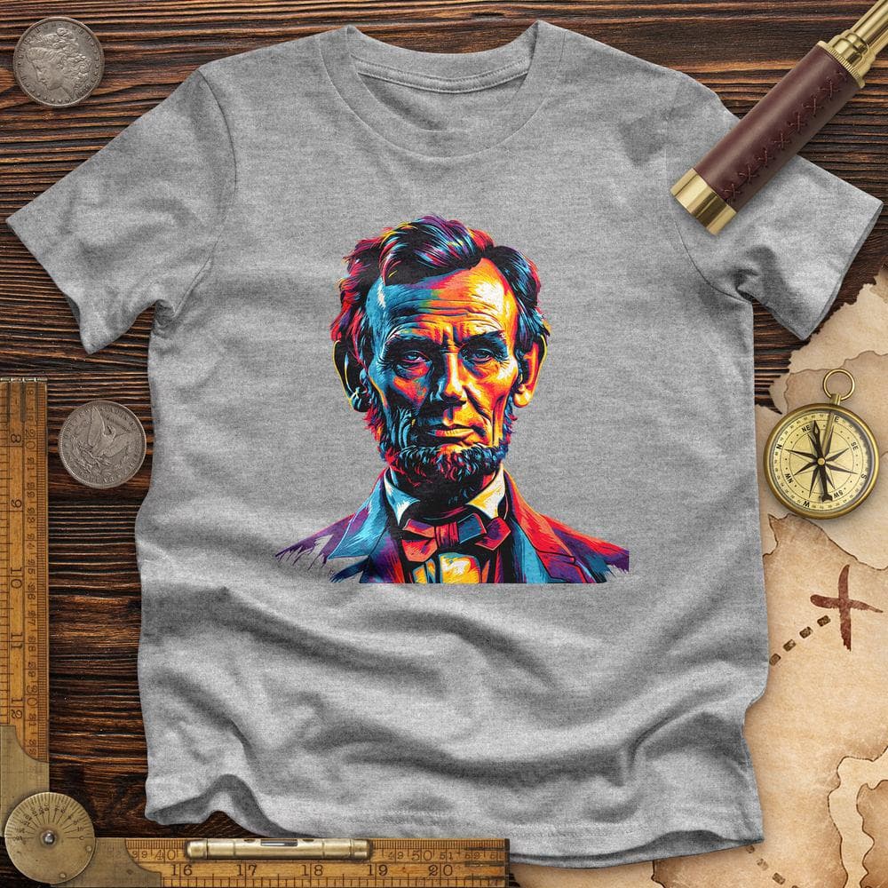 Abe Lincoln Vibrant Premium QualityTee