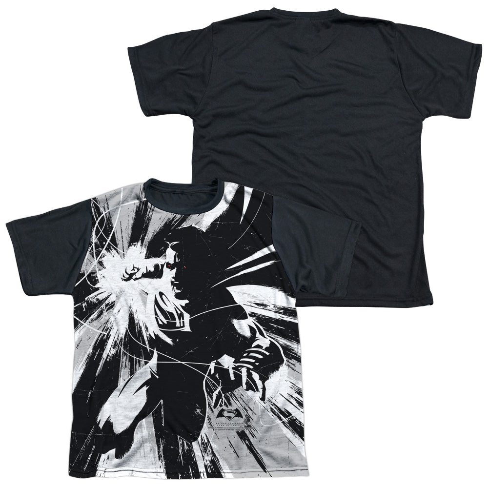Batman v Superman Graphic Contrast - Youth Black Back T-Shirt