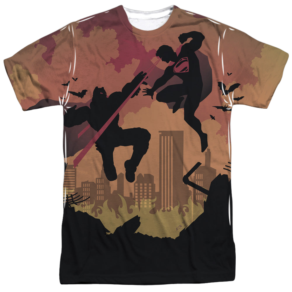 Batman v Superman Silhouette Fight - Men's All-Over Print T-Shirt
