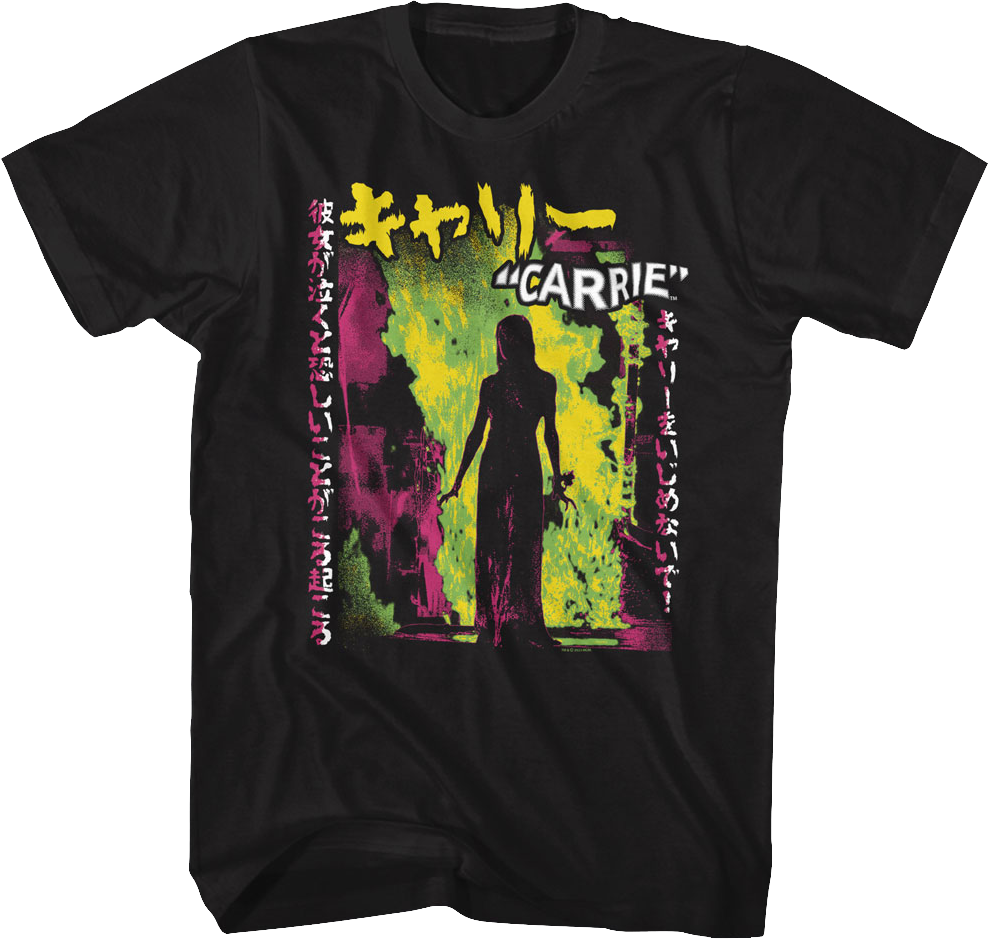 Japanese Neon Poster Carrie T-Shirt