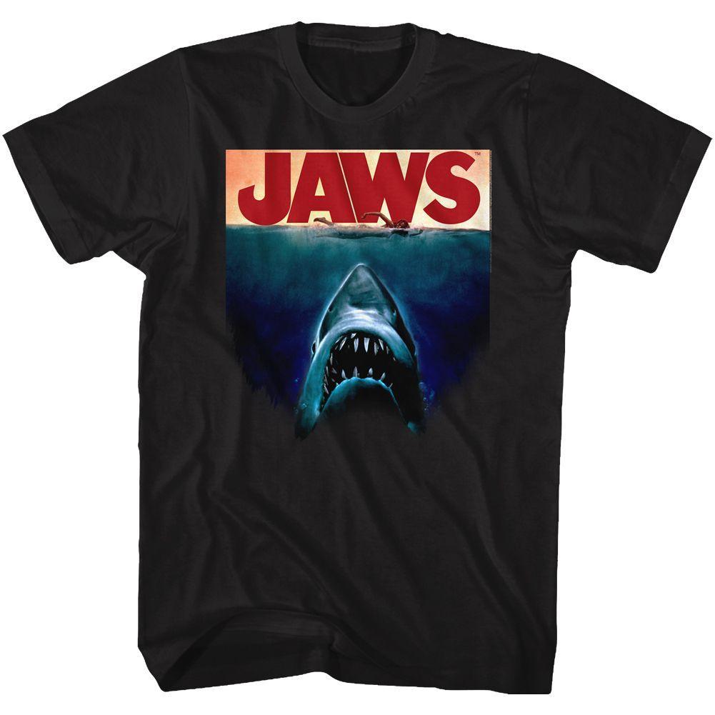 Jaws Poster Again Boyfriend Tee