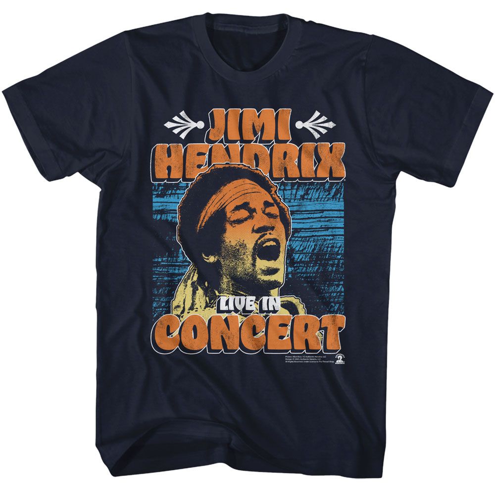 Jimi Hendrix - In Concert Poster T-Shirt