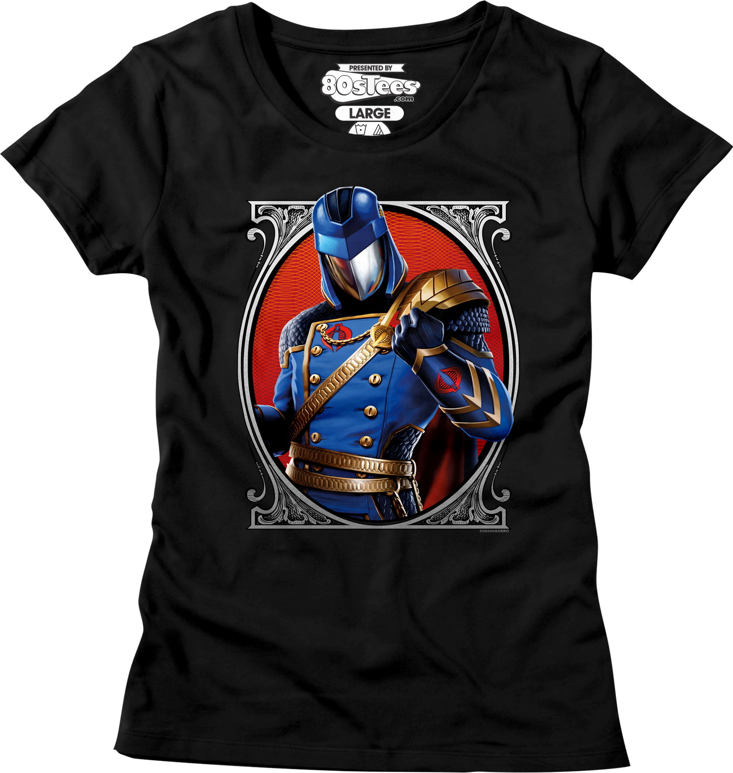 Womens Cobra Commander Classic Pose GI Joe Shirt