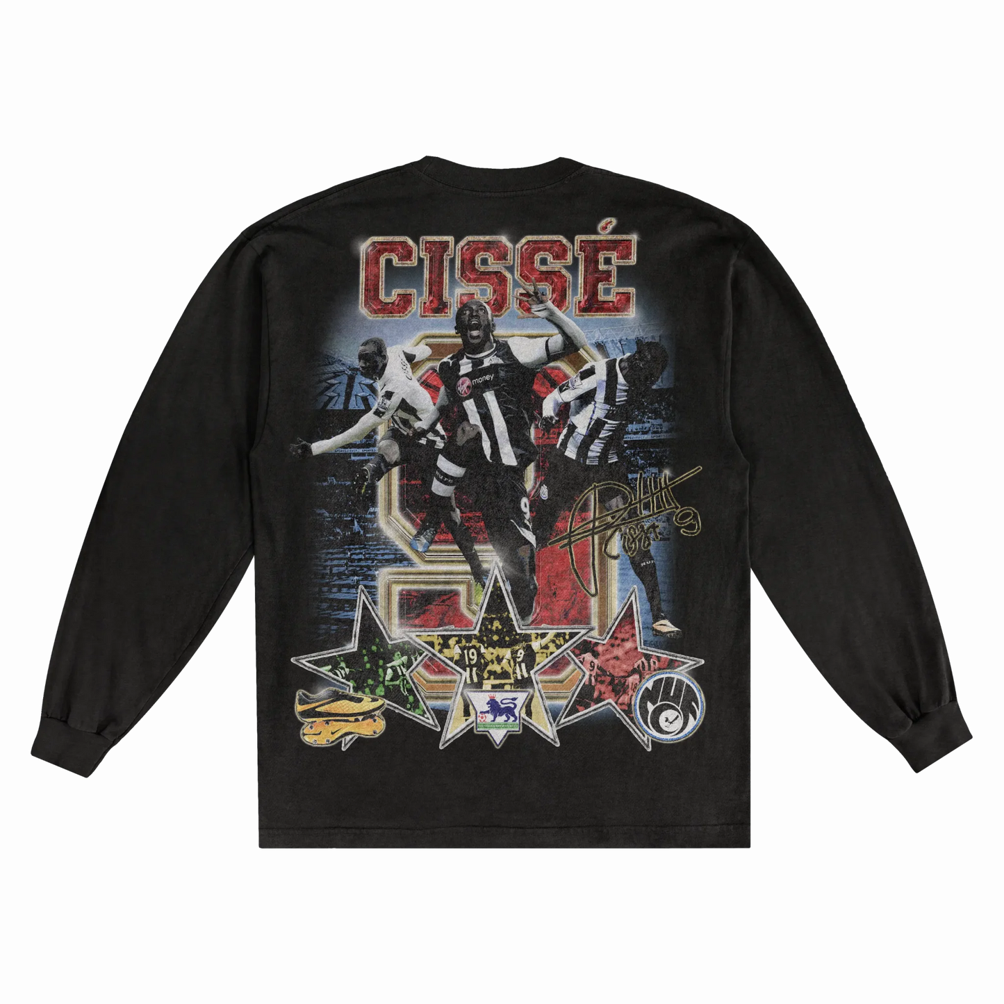Papiss Cissé Newcastle Classic Long Sleeved Tee Style001
