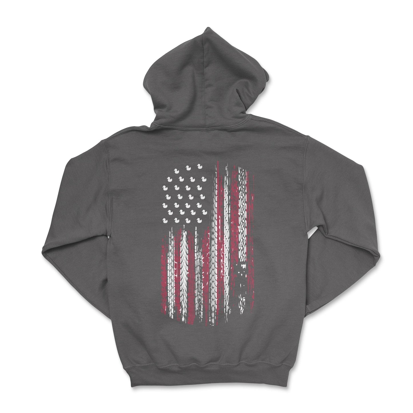 Patriotic American Flag Hoodie-Duck Themed