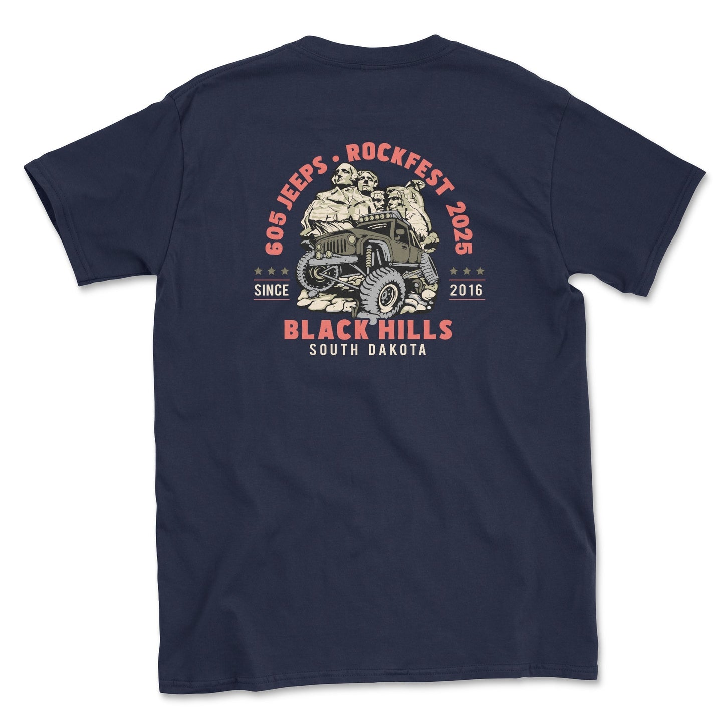 Rockfest 2025 "605 Jeeps Club" Event Big and Tall T-Shirt