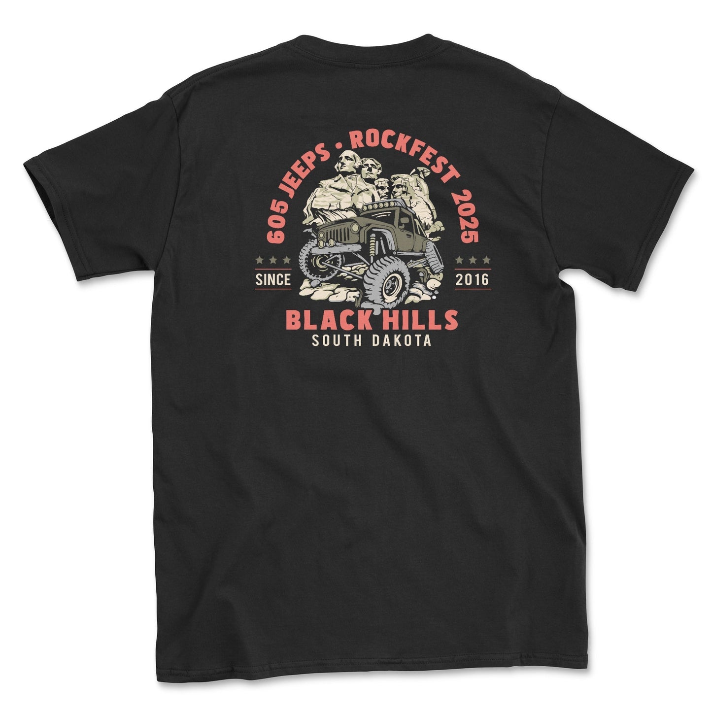 Rockfest 2025 "605 Jeeps Club" Event Big and Tall T-Shirt