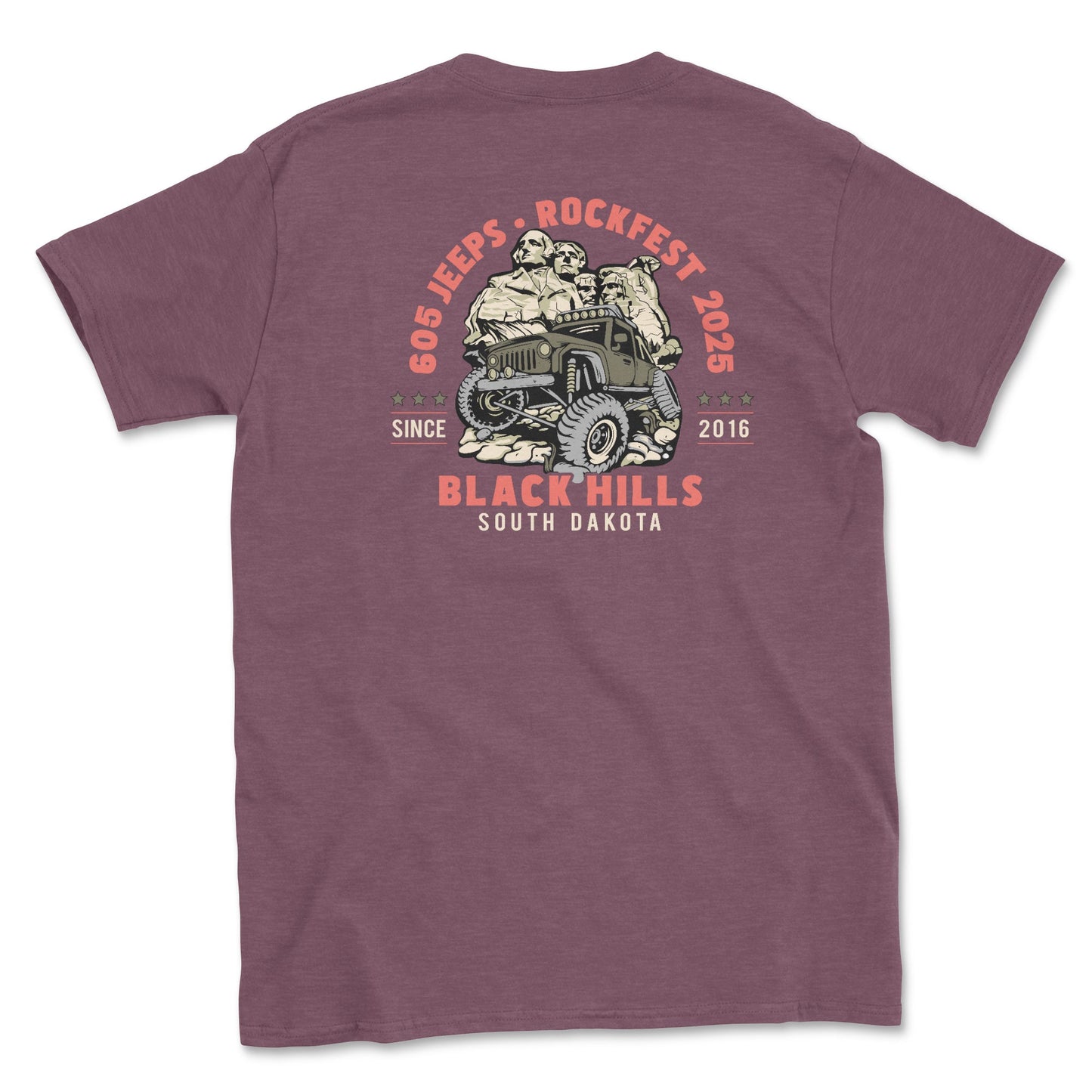 Rockfest 2025 "605 Jeeps Club" Event Tee