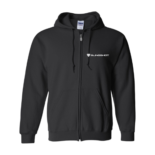 Slingshot Black Zip-Up Hoodie