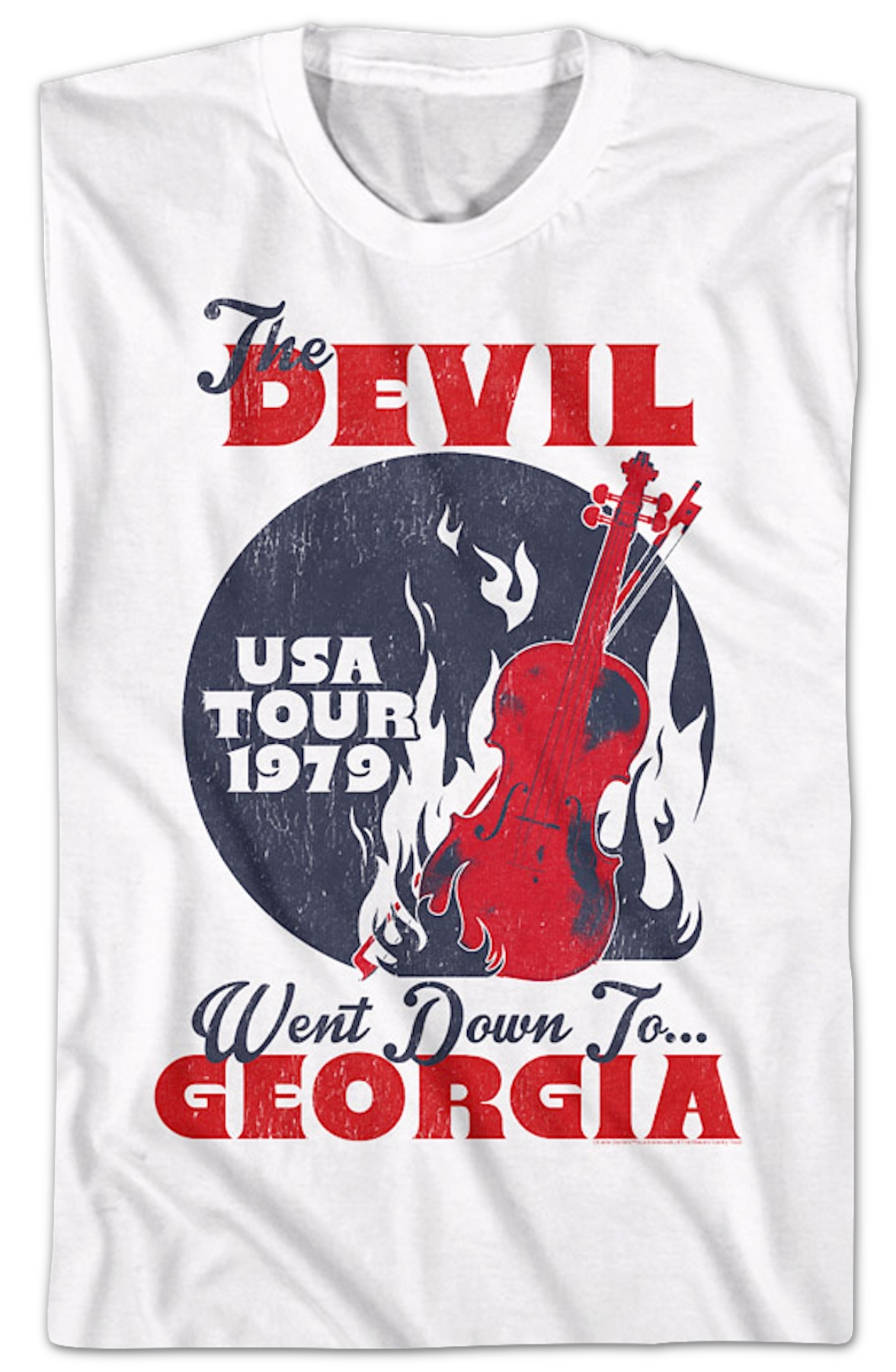 The Devil Went Down To Georgia Tour Charlie Daniels T-Shirt