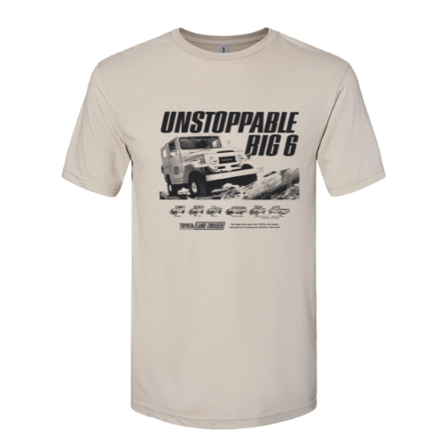 Toyota Land Cruiser Vintage T-shirt-Unstoppable Big 6