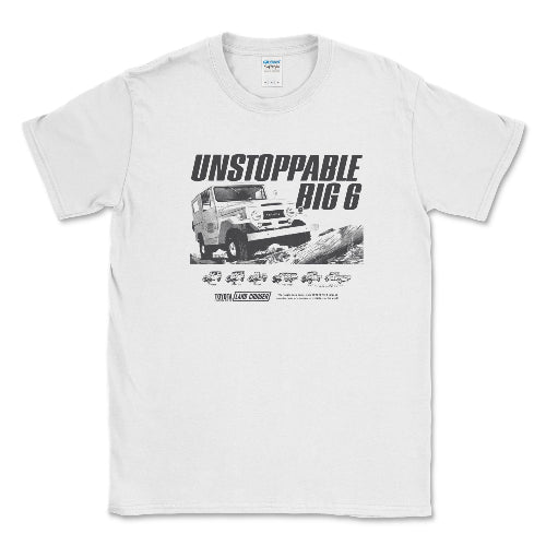 Toyota Land Cruiser Vintage T-shirt-Unstoppable Big 6