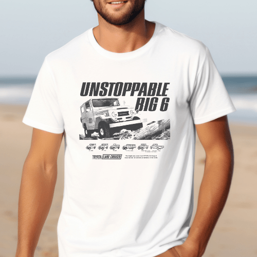 Toyota Men's Big and Tall Land Cruiser Vintage Tee-Off Road Legend