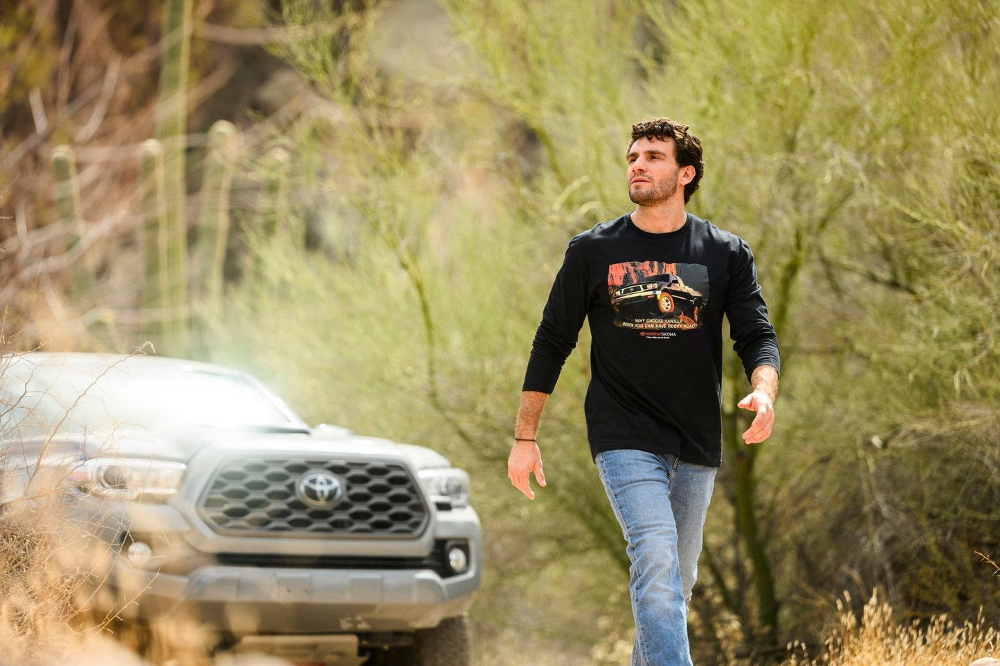 Toyota Tacoma Pick-Up Truck Vintage Inspired Long Sleeve Tee