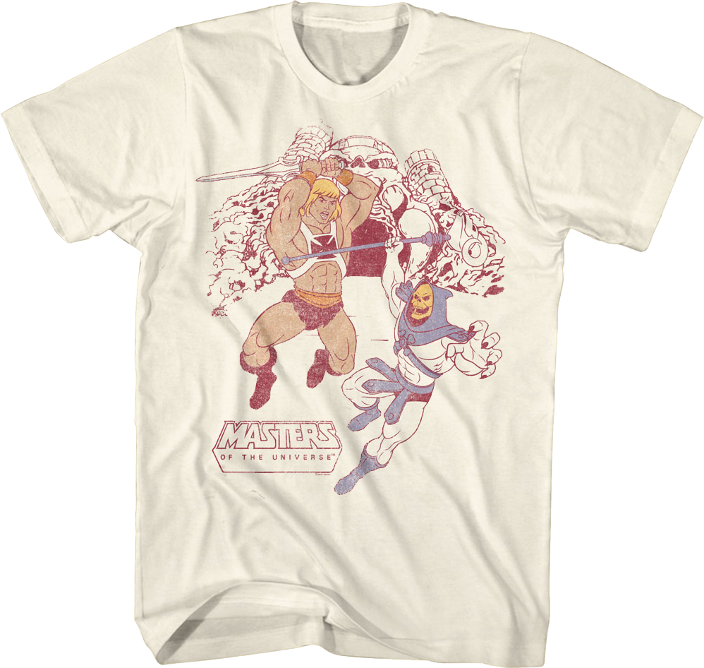 Vintage Battle He-Man vs. Skeletor Masters of the Universe T-Shirt