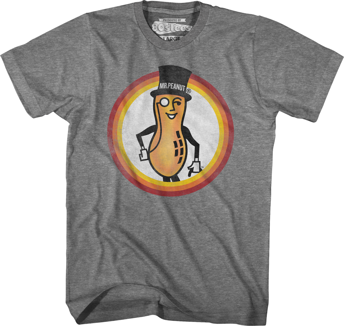 Vintage Mr. Peanut Circle Planters T-Shirt