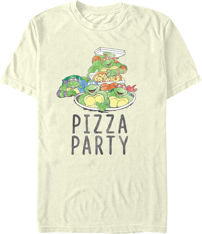 Vintage Pizza Party Teenage Mutant Ninja Turtles T-Shirt