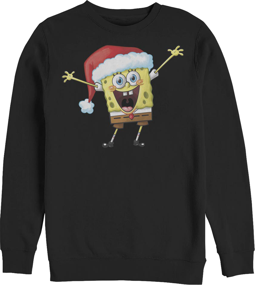 Vintage Santa Hat SpongeBob SquarePants Sweatshirt