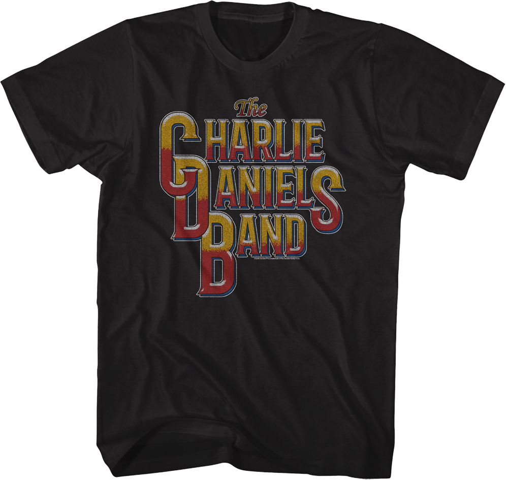 Vintage Style Logo Charlie Daniels Band T-Shirt