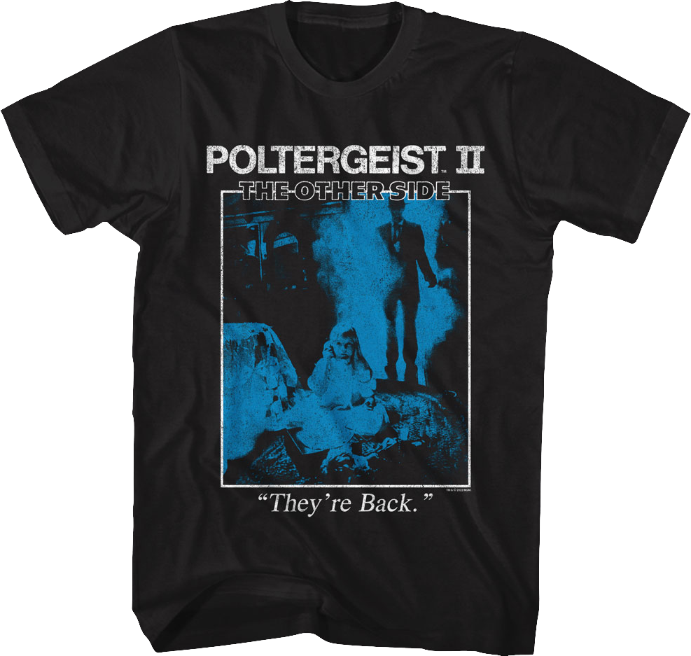 Vintage They're Back Poster Poltergeist II T-Shirt