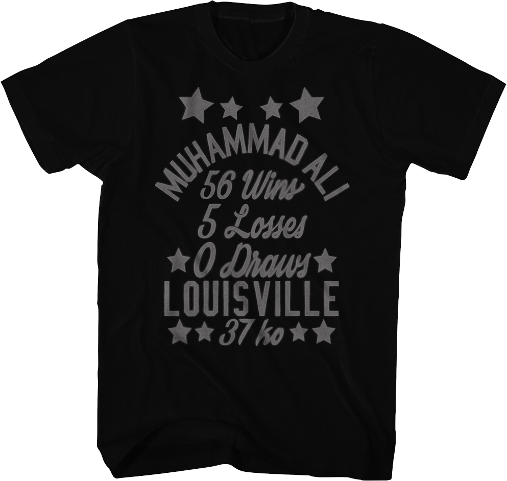 Vintage Wins And Losses Muhammad Ali T-Shirt