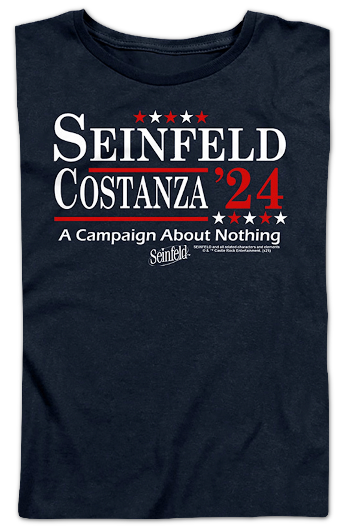 Womens Seinfeld & Costanza '24 Campaign Poster Seinfeld Shirt