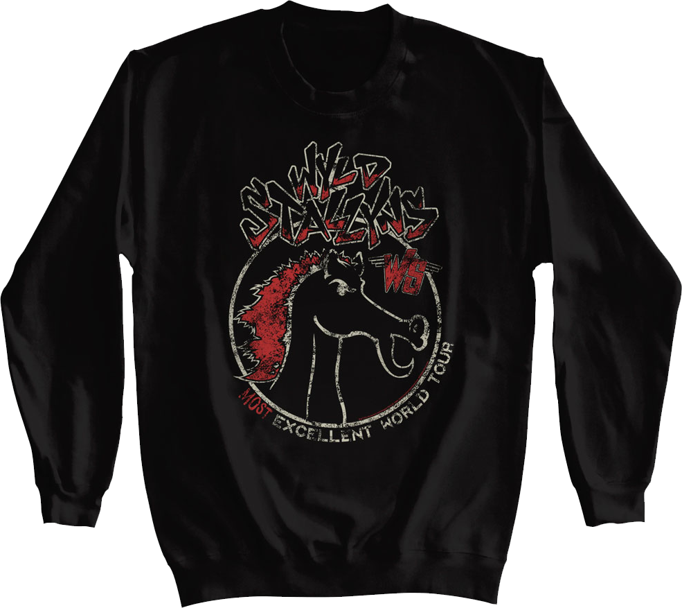 Wyld Stallyns Most Excellent World Tour Bill and Ted Sweatshirt