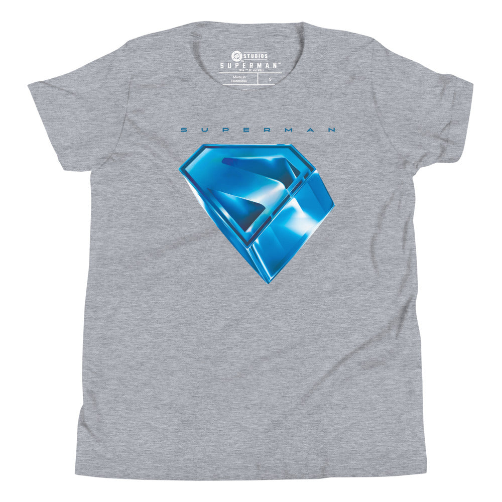 SUPERMAN (2025 Movie) Stylized S-Shield Kids T-Shirt