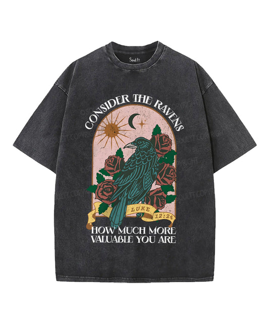 Consider the Ravens Unisex Washed Christian T-shirt